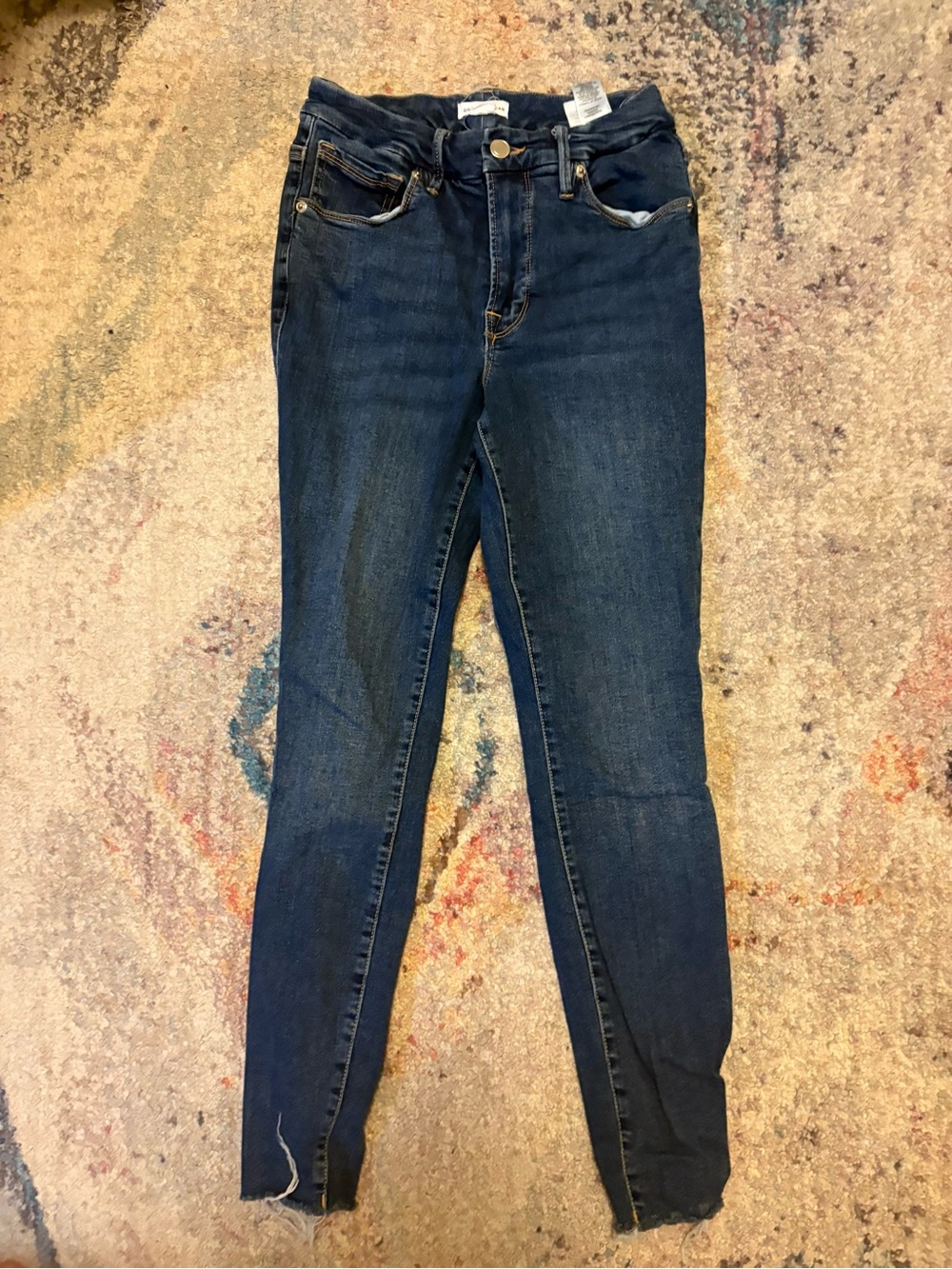 Good American Soft Tech Good Legs Straight Women's Skinny Jeans Size 4
